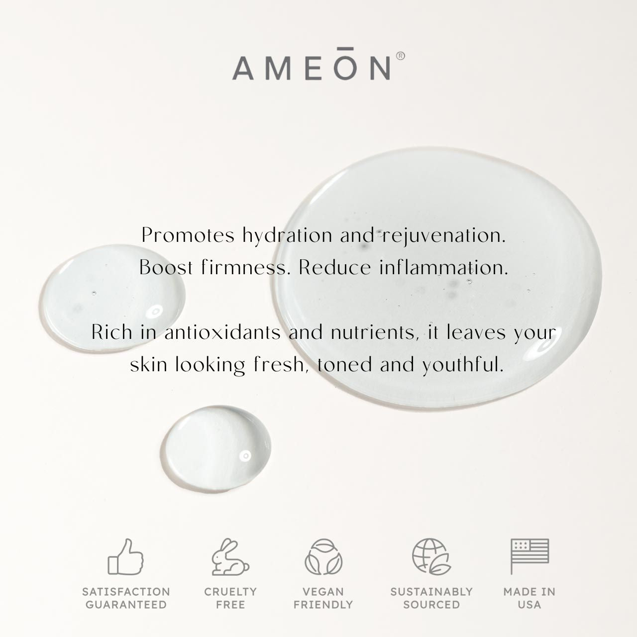 AMEON 🇺🇸 FROZEN TREATMENT ESSENCE – Supreme Energy & White Quartz Gua Sha Tool